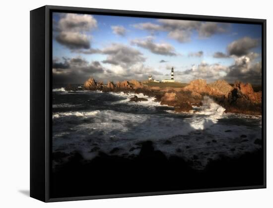 Ouessant Island Lighthouse-Philippe Manguin-Framed Stretched Canvas