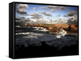Ouessant Island Lighthouse-Philippe Manguin-Framed Stretched Canvas