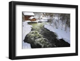 Oulanka River in Winter.-Valoor-Framed Photographic Print