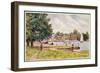 Oulton Broad, Near Lowestoft, Suffolk-null-Framed Art Print