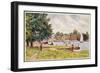 Oulton Broad, Near Lowestoft, Suffolk-null-Framed Art Print