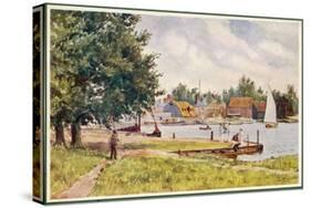 Oulton Broad, Near Lowestoft, Suffolk-null-Stretched Canvas