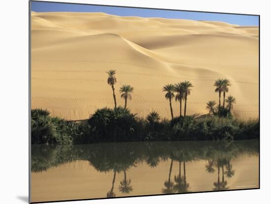 Oum El Ma (Umm El Ma) Lake, Mandara Valley, Southwest Desert, Libya, North Africa, Africa-Nico Tondini-Mounted Photographic Print