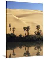 Oum El Ma (Umm El Ma) Lake, Mandara Valley, Southwest Desert, Libya, North Africa, Africa-Nico Tondini-Stretched Canvas