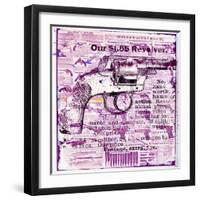 Our 1.55 revolver, 2015 (mixed media on canvas)-Teis Albers-Framed Giclee Print