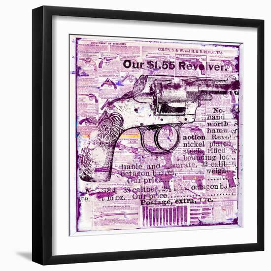 Our 1.55 revolver, 2015 (mixed media on canvas)-Teis Albers-Framed Giclee Print