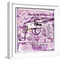 Our 1.55 revolver, 2015 (mixed media on canvas)-Teis Albers-Framed Giclee Print