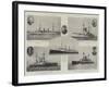 Our Admirals and their Flag-Ships-null-Framed Giclee Print