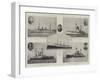 Our Admirals and their Flag-Ships-null-Framed Giclee Print