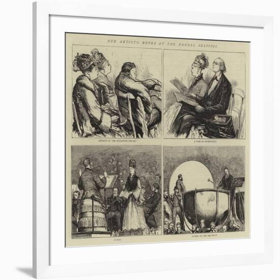 Our Aritst's Notes at the Handel Festival-null-Framed Giclee Print