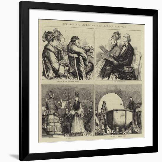 Our Aritst's Notes at the Handel Festival-null-Framed Giclee Print