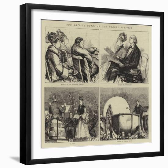 Our Aritst's Notes at the Handel Festival-null-Framed Giclee Print