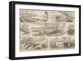 Our Army before Yorktown, Virginia, Published in "Harper's Weekly," May 3, 1862-Winslow Homer-Framed Giclee Print