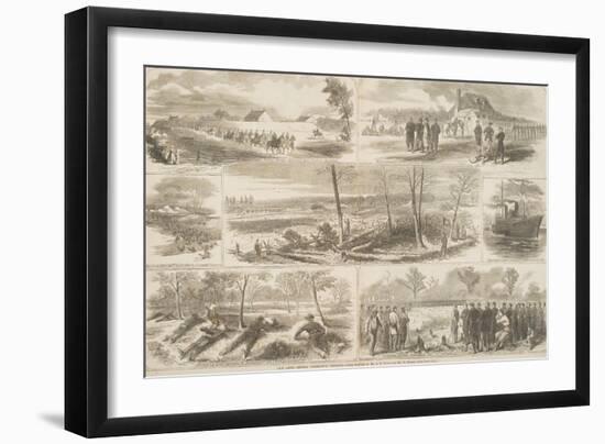 Our Army before Yorktown, Virginia, Published in "Harper's Weekly," May 3, 1862-Winslow Homer-Framed Giclee Print