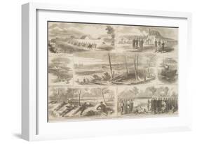 Our Army before Yorktown, Virginia, Published in "Harper's Weekly," May 3, 1862-Winslow Homer-Framed Giclee Print