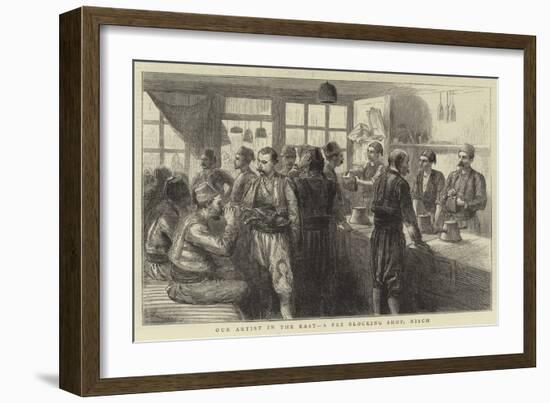 Our Artist in the East, a Fez Blocking Shop, Nisch-Godefroy Durand-Framed Giclee Print