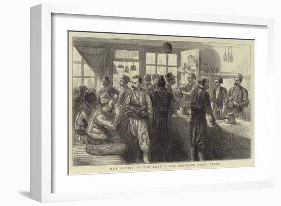 Our Artist in the East, a Fez Blocking Shop, Nisch-Godefroy Durand-Framed Giclee Print