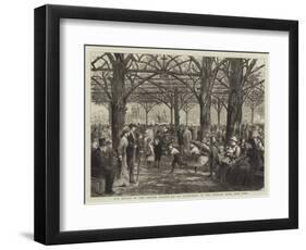 Our Artist in the United States, Xv, an Afternoon in the Central Park, New York-null-Framed Giclee Print
