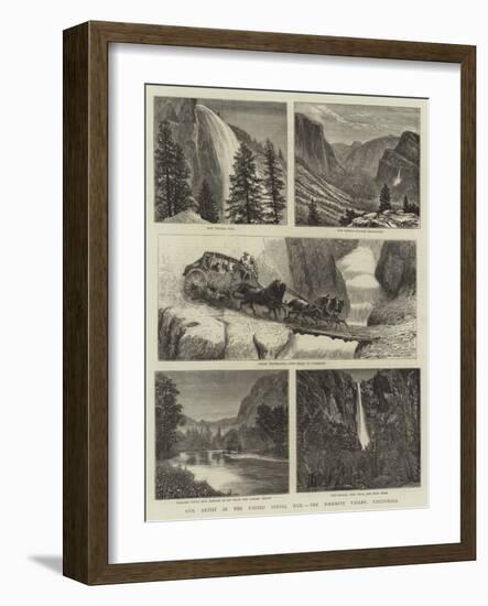 Our Artist in the United States, XVII, the Yosemite Valley, California-null-Framed Giclee Print