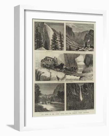 Our Artist in the United States, XVII, the Yosemite Valley, California-null-Framed Giclee Print