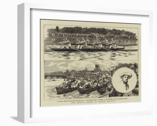 Our Artist's Notes at Henley Regatta-William Lionel Wyllie-Framed Giclee Print