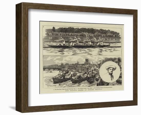 Our Artist's Notes at Henley Regatta-William Lionel Wyllie-Framed Giclee Print