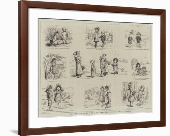 Our Babies Among the Buttercups and on the Seashore-Kate Greenaway-Framed Giclee Print