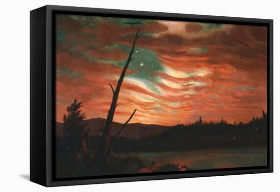 Our Banner in the Sky-Frederic Edwin Church-Framed Stretched Canvas