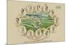 Our Baseball Heroes - Captains of the Twelve Clubs in the National League-Richard K. Fix-Mounted Premium Giclee Print