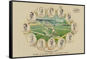 Our Baseball Heroes - Captains of the Twelve Clubs in the National League-Richard K. Fix-Framed Stretched Canvas