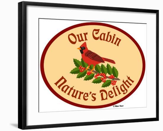 Our Cabin Nature's Delight-Mark Frost-Framed Giclee Print