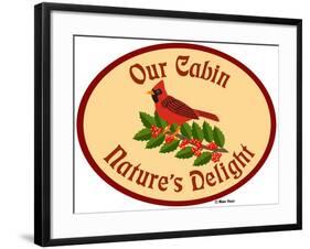 Our Cabin Nature's Delight-Mark Frost-Framed Giclee Print