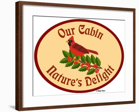 Our Cabin Nature's Delight-Mark Frost-Framed Giclee Print