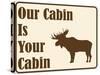 Our Cabin-Joanne Paynter Design-Stretched Canvas