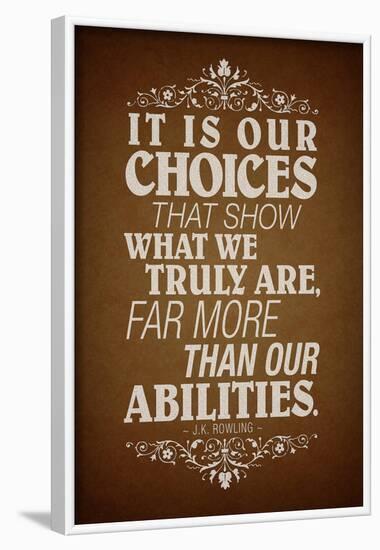 Our Choices-null-Framed Poster