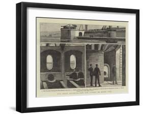 Our Coast Defences, New Gun Turret on Dover Pier-null-Framed Giclee Print