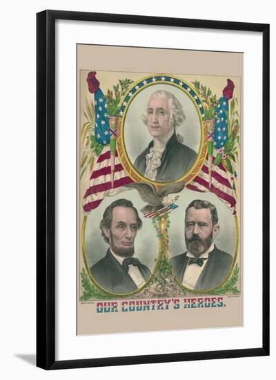 Our Country's Heroes-Bridgman, E.C.-Framed Art Print
