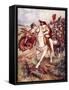 "Our Cuirassiers Have Burst on the Ranks of the Accurst and at a Shock Have Scattered"-William Henry Charles Groome-Framed Stretched Canvas