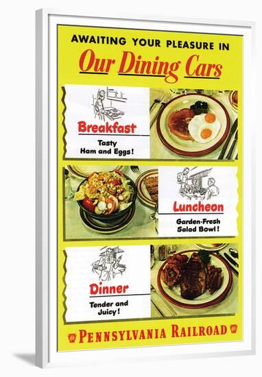 Our Dining Cars-null-Framed Premium Giclee Print