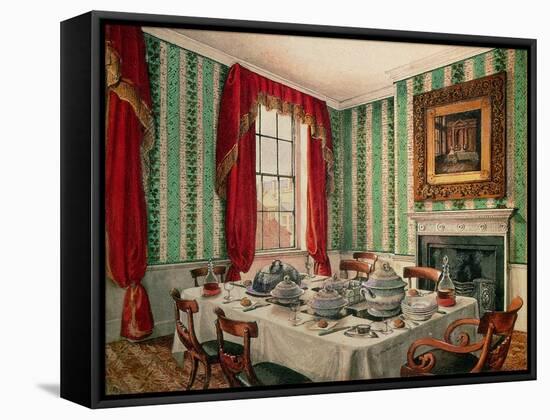 Our Dining Room at York, 1838-Mary Ellen Best-Framed Stretched Canvas