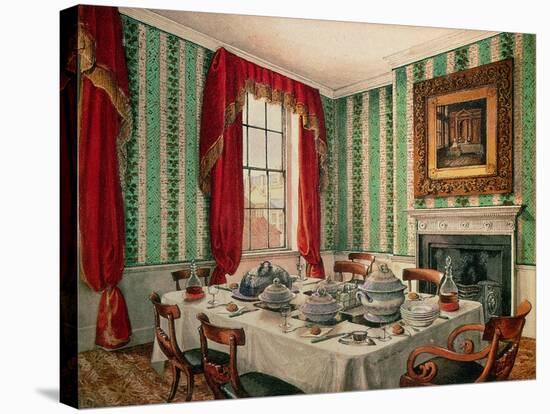 Our Dining Room at York, 1838-Mary Ellen Best-Stretched Canvas