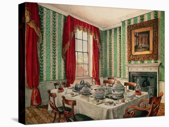 Our Dining Room at York, 1838-Mary Ellen Best-Stretched Canvas