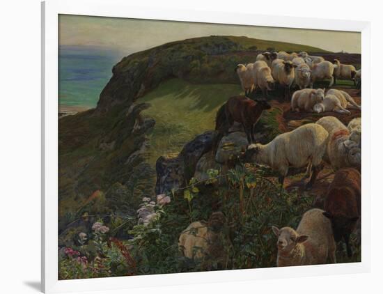 Our English Coasts, 1852 ('Strayed Sheep')-William Holman Hunt-Framed Giclee Print