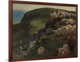 Our English Coasts, 1852 ('Strayed Sheep')-William Holman Hunt-Framed Giclee Print