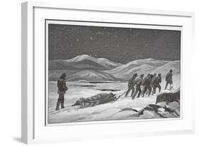 Our First Funeral, January 20, 1884, Pub London 1886-J. Steeple Davis-Framed Giclee Print