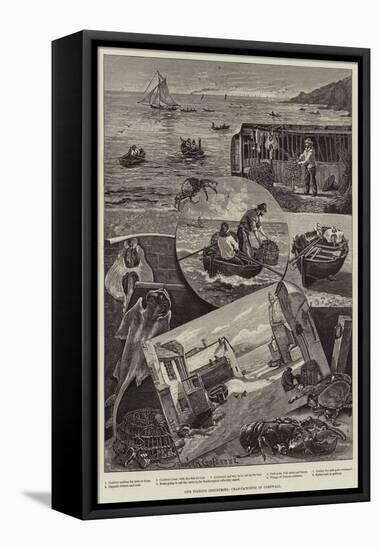 Our Fishing Industries, Crab-Catching in Cornwall-Percy Robert Craft-Framed Stretched Canvas