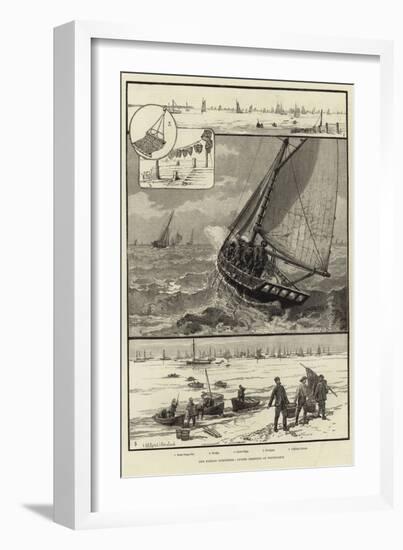 Our Fishing Industries: Oyster Dredging at Whitstable-null-Framed Giclee Print