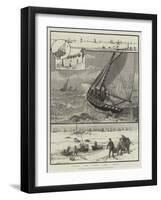 Our Fishing Industries, Oyster Dredging at Whitstable-null-Framed Giclee Print