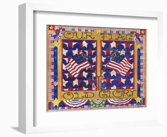 Our Flag Old Glory Cheryl Bartley-Cheryl Bartley-Framed Giclee Print