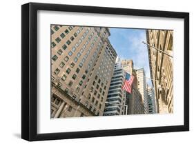 Our Flag Over Wall St.-null-Framed Art Print